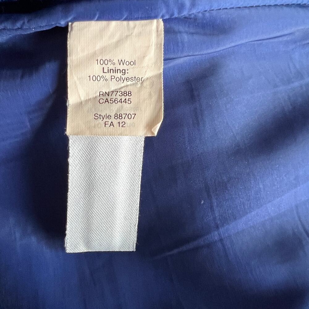 J. Crew No. 2 100% Wool Pencil Skirt Size 4 Royal Blue - Picture 3 of 5